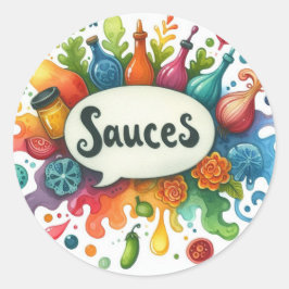 Gewöhnliche runde Aufkleber