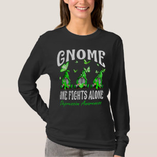Gewöhnlicher Kampf allein Depression Bewusstsein T-Shirt