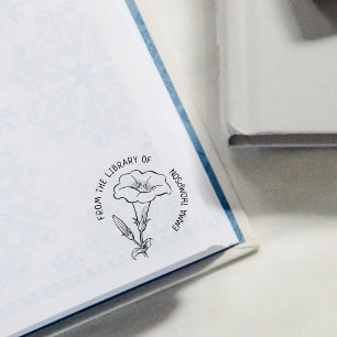 Gewohnt aus der Bibliothek des botanischen Lily-Bu Gummistempel