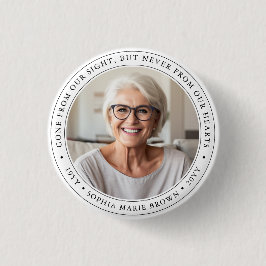 Gewohnt in der Love Memory Funeral Gedenkfeier Tri Button