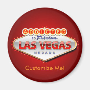 Gewöhnt nach Las Vegas, lustiges Zeichen Nevadas Magnet