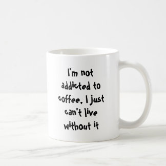 Gewöhnt nicht zum Koffein Kaffeetasse