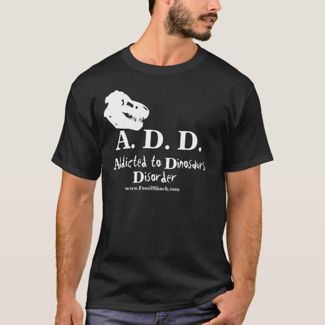 Gewöhnt zum Dinosaurier-Störungs-Dunkelheits-Shirt T-Shirt (Vorderseite)