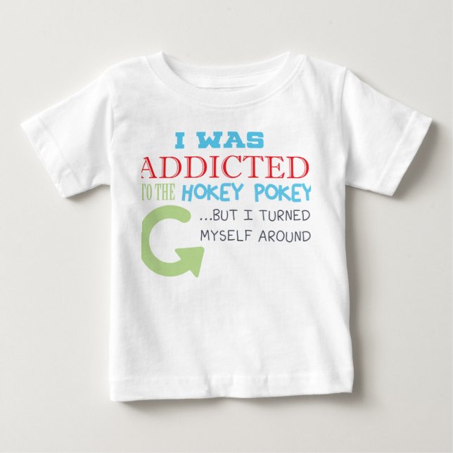 Gewöhnt zum hokey Pokey Baby T-shirt (Vorderseite)