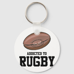 Gewöhnt zum Rugby Schlüsselanhänger