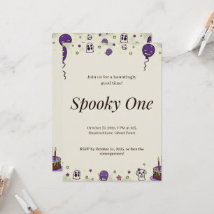 Gewohnte Einladung nach einem Halloween-Party