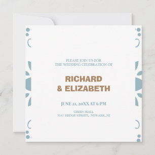 Gewohnte Hochzeit Einladung
