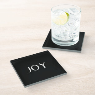 Gewohnte Hochzeit, Elegant, Geschenke zum Jahresta Glasuntersetzer