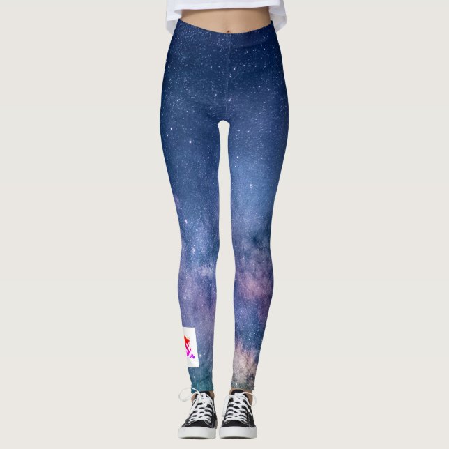 Gewohnte Leggings chinesische Drachen und Sterne (Vorderseite)