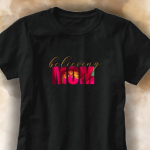 Gewohnte Mama Blumengeschenk Christliche Mutter T-Shirt