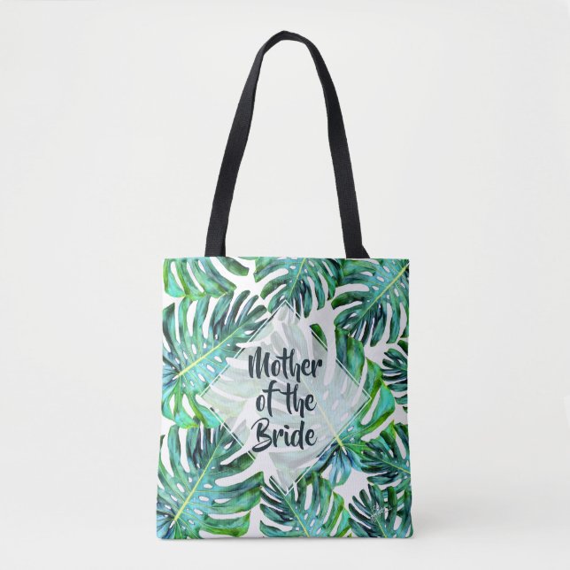 Gewohnte Mutter der tropischen Leaf-Grün der Braut Tasche (Vorderseite)