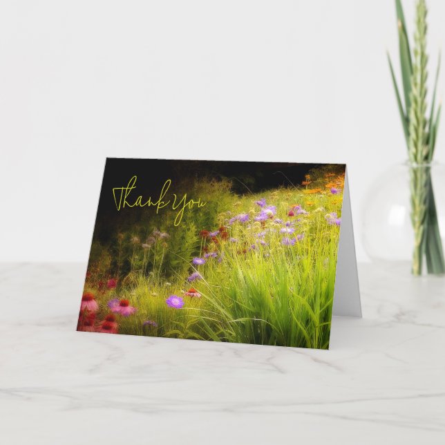 Gewohnte Wildblumen Karte (Vorderseite)