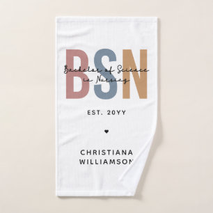 Gewohnter BSN-Bachelor der Wissenschaft in der Kra Handtuch