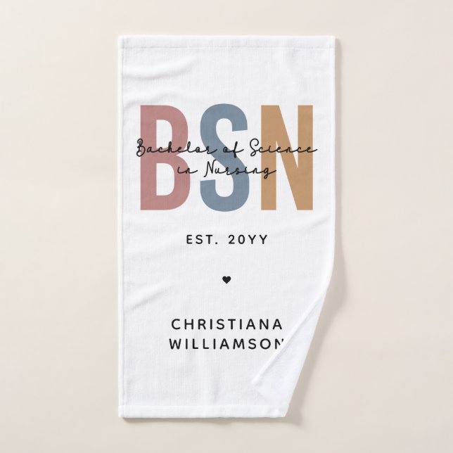 Gewohnter BSN-Bachelor der Wissenschaft in der Kra Handtuch (Handtuch)