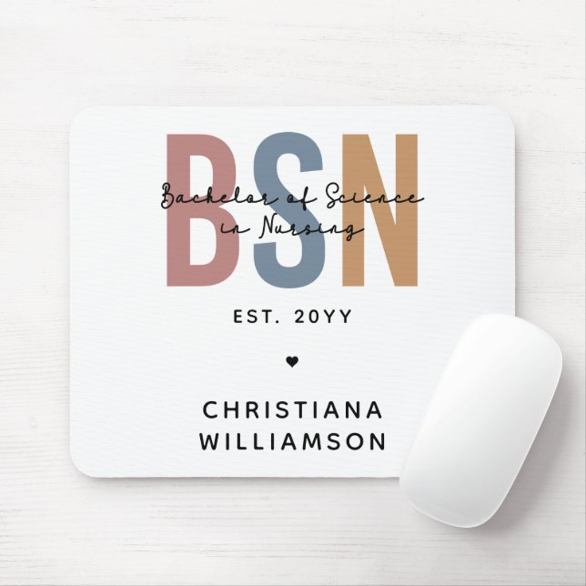 Gewohnter BSN-Bachelor der Wissenschaft in der Kra Mousepad (Mit Mouse)