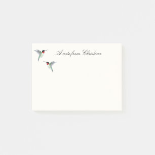 Gewohnter Ruby-throated Hummingbird Post-it Notes Klebezettel