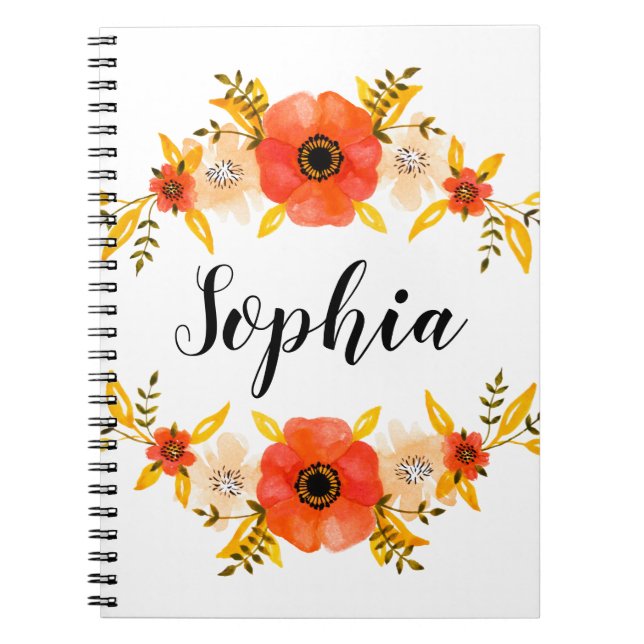 Gewohnter Text für Girlanfarbenkorallen Notizblock (Vorderseite)