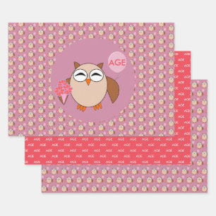 Gewohntes Alter Geburtstagskugel Geschenkpapier Set