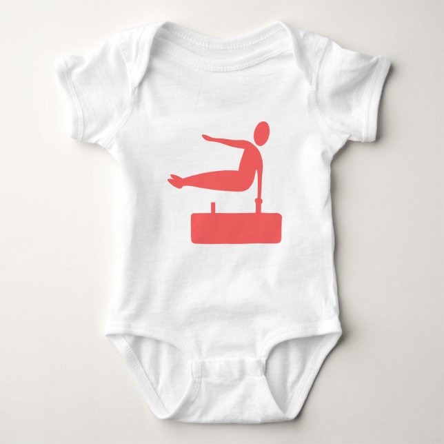 Gewölbe: Tropenrosa Baby Strampler (Vorderseite)