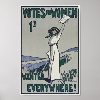 Gewollt Abstimmungen für Frauen Poster