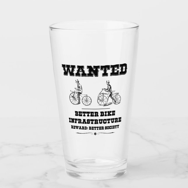 Gewollt bessere Bike-Infrastruktur Glas (Vorderseite)