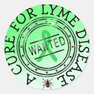 Gewollt: Ein Heilmittel gegen die Lyme-Krankheit S Runder Aufkleber