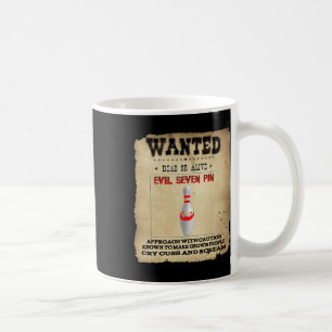 Gewollt Evil Seven Button Bowlers Damen Mens Funny Kaffeetasse
