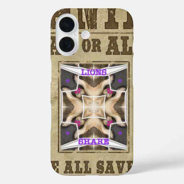 Gewollt Frieden iPhone 16 Hülle (Rückseite)