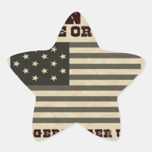 Gewollt Frieden Stern-Aufkleber