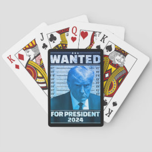 Gewollt für President 2024 Spiral Foto Notebook Spielkarten