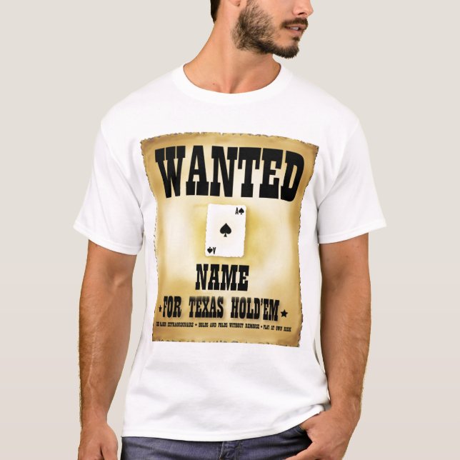 Gewollt für Texas Holdem Mens T - Shirt (Vorderseite)