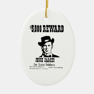 Gewollt Jesse James Keramikornament