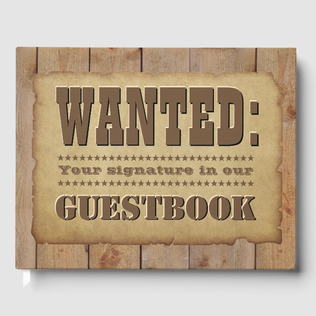 Gewollt Old Western Style Gästebuch (Vorderseite)