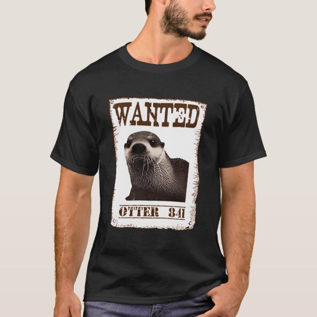 Gewollt Otter 841 Surfing Otter 841 T-Shirt (Vorderseite)