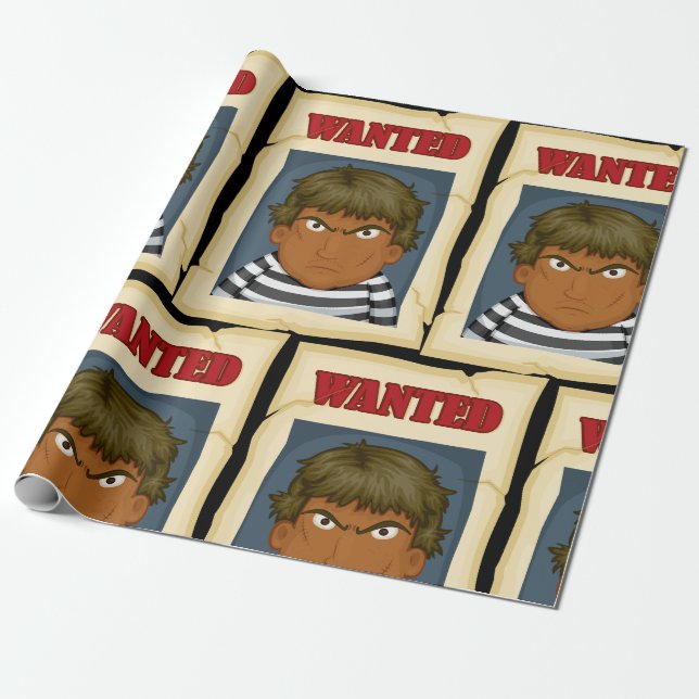 Gewollt Person entkommen Gefangenenpapier Geschenkpapier (Ungerollt)