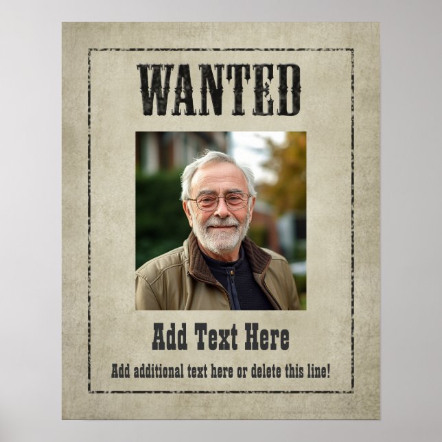 GEWOLLT POSTER: Passen Sie das an! Poster (Vorne)