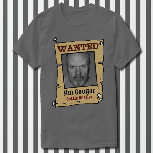 Gewollt Poster Personalisieren Foto & Name Humoris T-Shirt (Von Creator hochgeladen)