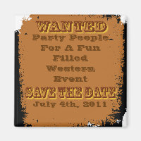 Gewollt Poster Save the Date Western Rustikal