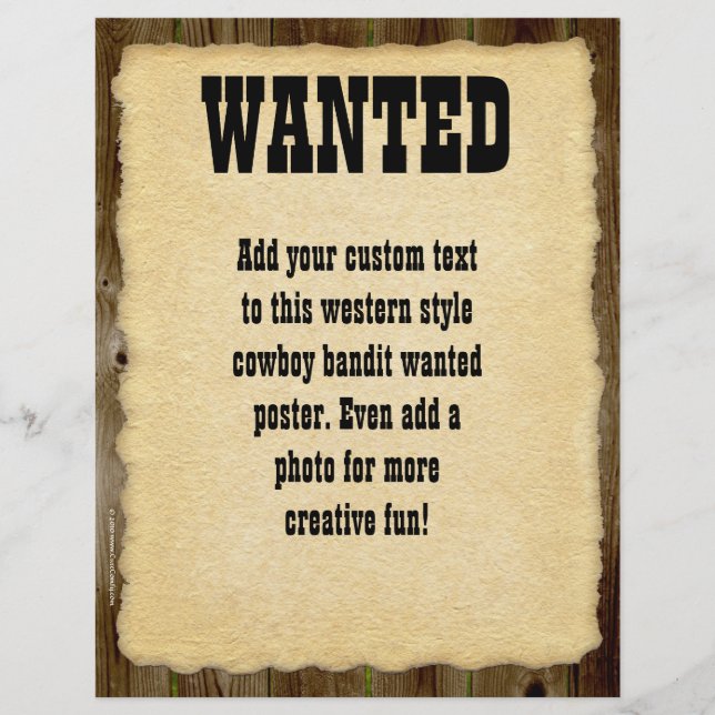 Gewollt Poster, Vintage Bilderrahmen (Vorderseite)