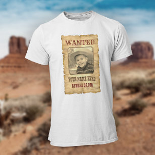 Gewollt Poster   Vintager Fotovorlage "Wild West"  T-Shirt
