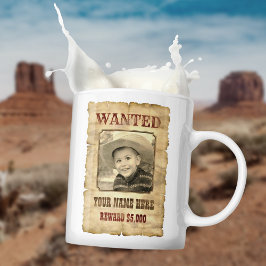Gewollt Poster | Vintager Wildwestfoto-Meldebogen  Kaffeetasse