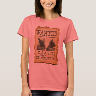 Gewollt tot und lebendig. Schröder Katze. T-Shirt