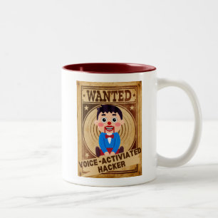Gewollt Voice-Activated Ventriloquist Hacker Zweifarbige Tasse