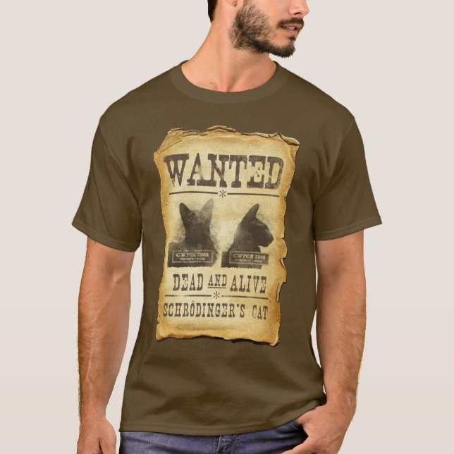 Gewollte Tote und lebendig.  Schroedingers Katze T-Shirt (Vorderseite)