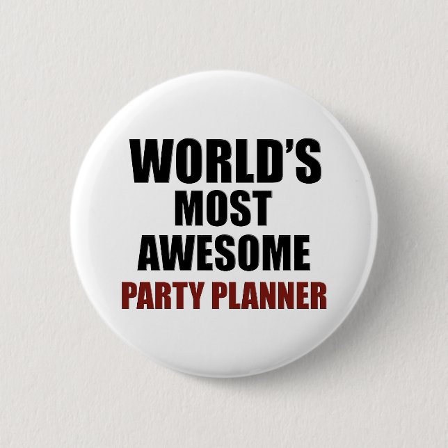 Gewollter das Party-Planer der Welt Button (Vorderseite)