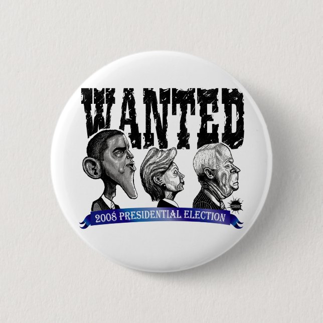 Gewollter Wahl-Knopf Button (Vorderseite)