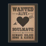 GEWOLLTES LEBENDIGES: SOULMATE-Postkarte Postkarte<br><div class="desc">Groß für jemand Single!  Sehen Sie meinen Speicher für mehr Einzelteile mit diesem Entwurf.</div>