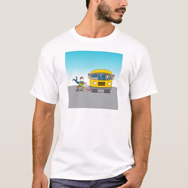 Geworfen unter den Bus T-Shirt (Vorderseite)