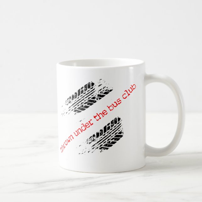 Geworfen unter die Bus-Verein-Tasse Kaffeetasse (Rechts)