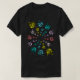 Gewundene Katzen T-Shirt (Design vorne)